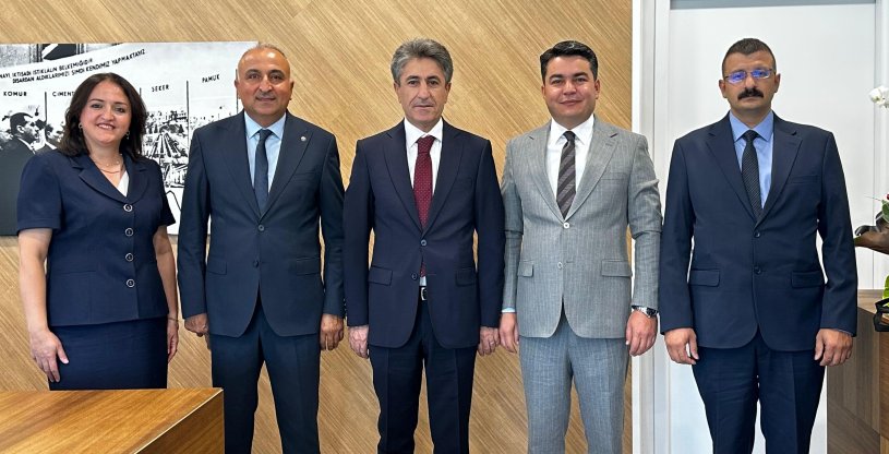 GÜDÜL İLE PEKTAŞ, HALKBANK MALATYA BÖLGE KOORDİNATÖRÜ YİĞİT'E 'HAYIRLI OLSUN' ZİYARETİNDE BULUNDU