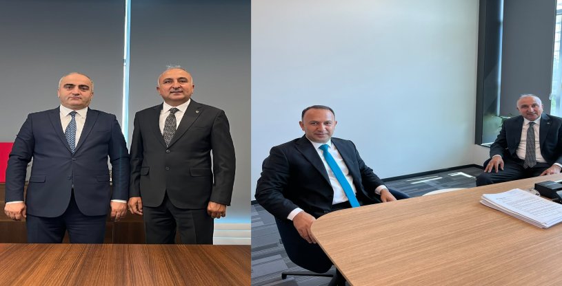PEKTAŞ, ZİRAAT BANKASI KAYSERİ BÖLGE BAŞKANI KAHRAMAN İLE HALKBANK BÖLGE KOORDİNATÖRÜ EKŞİ'Yİ VE ÜYELERİMİZİ ZİYARET ETTİ