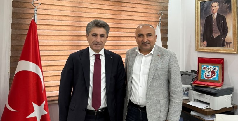 HALKBANK MALATYA BÖLGE KOORDİNATÖRÜ YİĞİT, SENDİKAMIZ BÖLGE BAŞKANI PEKTAŞ'I ZİYARET ETTİ