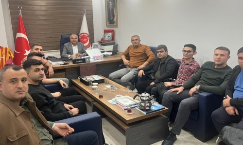 MALATYA HALK BANKASI GÜVENLİK GÖREVLİLERİNDEN BÖLGE BAŞKANIMIZ PEKTAŞ’A ZİYARET